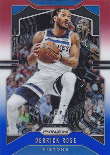 NBA帕尼尼球星卡Prizm1920普卡三色折射凑套#237德里克-罗斯