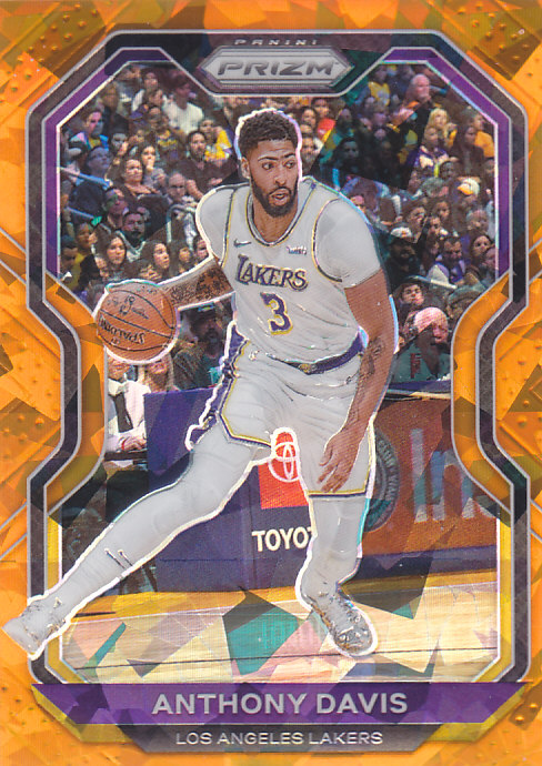 NBA球星卡帕尼尼2021Prizm橙碎冰折凑套#109安东尼戴维斯 浓眉