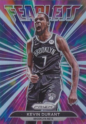 NBA球星卡Prizm2122特卡银折Fearless凑套#2杜兰特