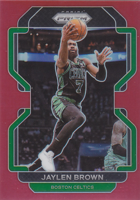 NBA球星卡2122Prizm普卡红折射299编凑套#97杰伦布朗