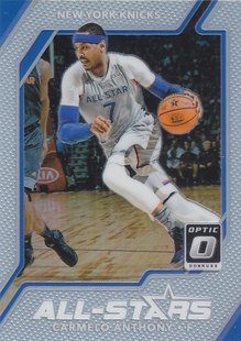 NBA球星卡帕尼尼1718Optic全明星特卡银折凑套#25卡梅罗安东尼