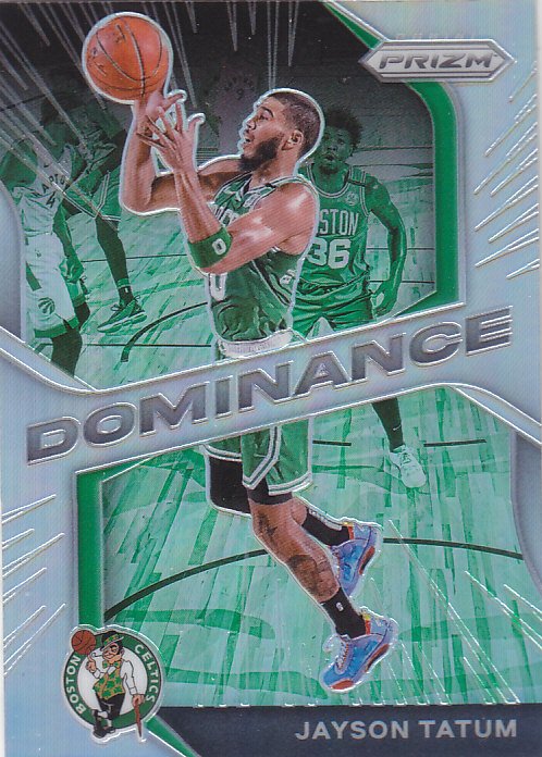 NBA球星卡2021Prizm统治特卡银折#9塔图姆