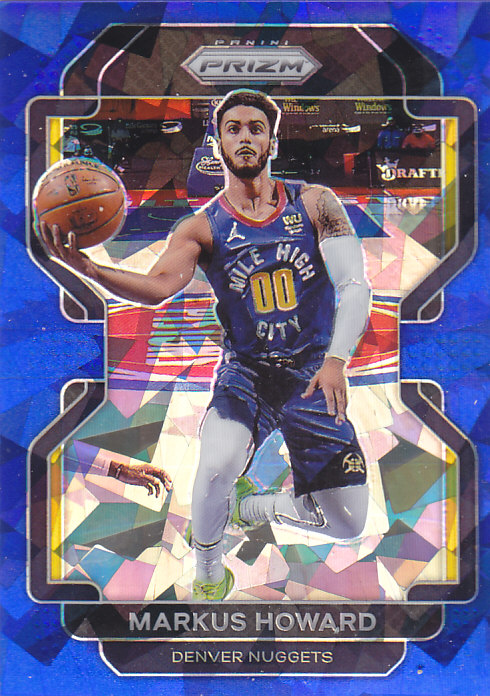 NBA球星卡2122Prizm普卡蓝碎冰折射125编凑套#218马库斯霍华德