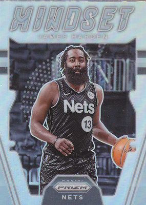 NBA帕尼尼球星卡Prizm2122特卡Mindset银折凑套#5詹姆斯哈登