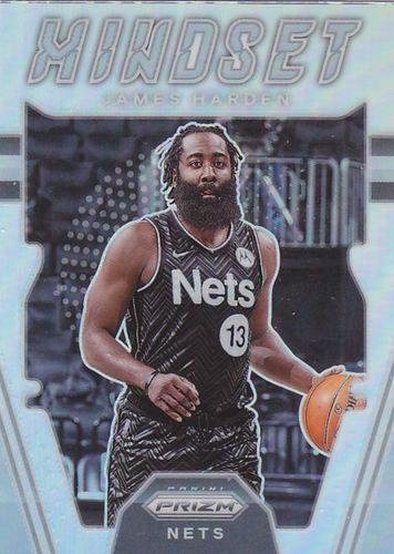 NBA帕尼尼球星卡Prizm2122特卡Mindset银折凑套#5詹姆斯哈登