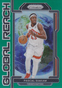 NBA帕尼尼球星卡Prizm2122特卡绿折GlobalReach凑套#7西亚卡姆