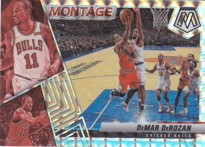 NBA球星卡2122Mosaic特卡Montage马赛克格子折凑套#8德罗赞
