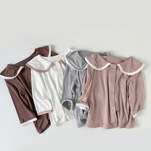 女童甜美翻领亲子家居服套装