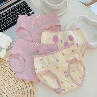 A类透气小童中大童裤 女童内裤 纯棉宝宝三角短裤 薄款 衩不夹pp 夏季