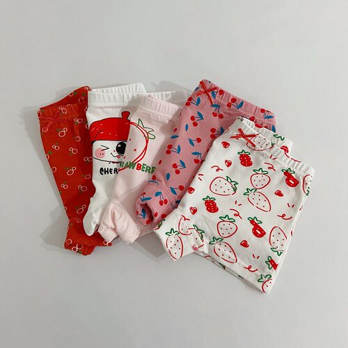 儿童内裤女a类纯棉草莓女童平角