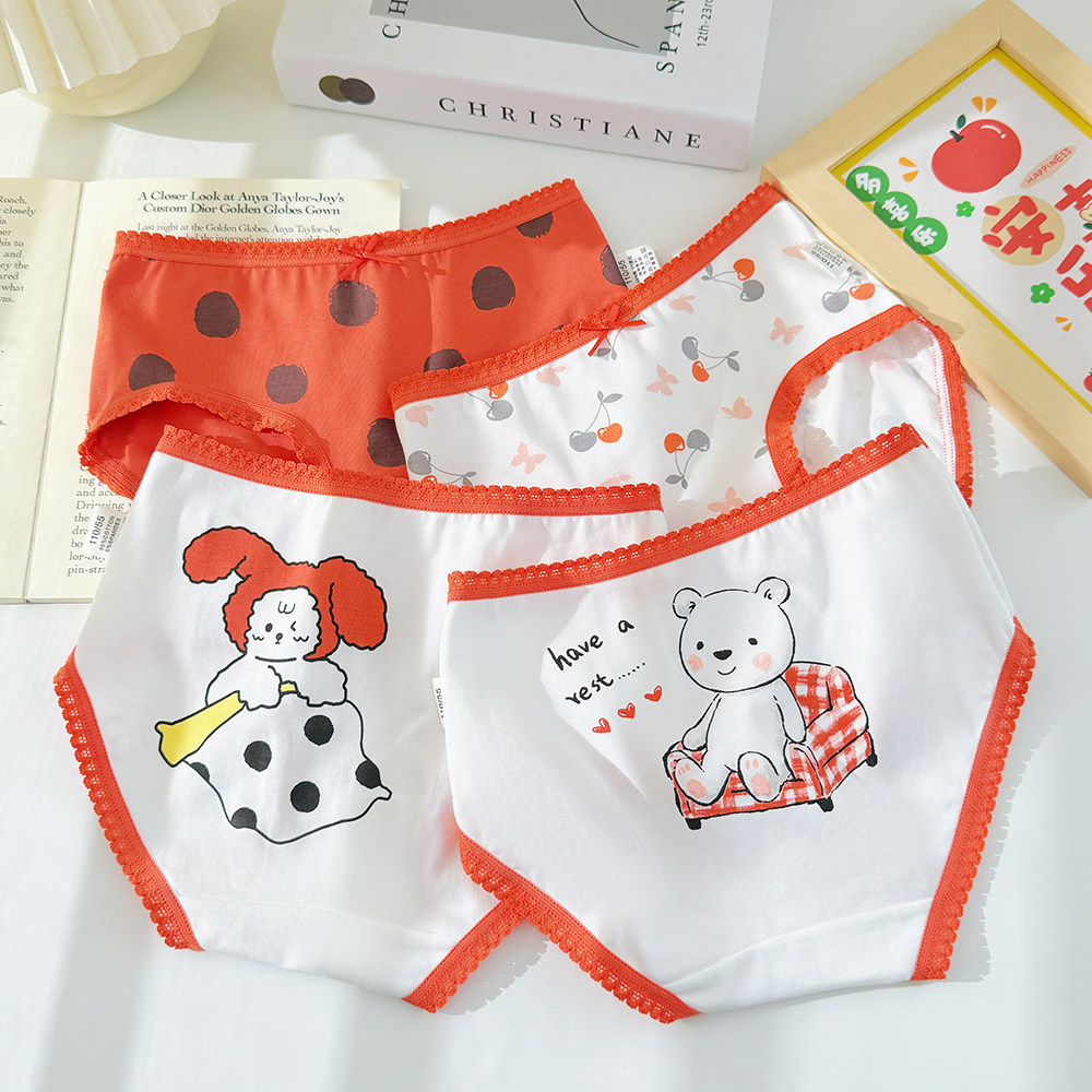 儿童内裤女童a类纯棉小熊宝宝裤衩小中大童三角短裤薄款不夹屁屁,童装/婴儿装/亲子装,内裤,淘宝优惠券,粉丝福利购,淘宝优惠卷