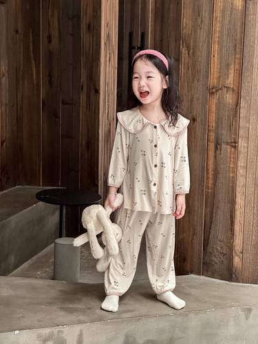 儿童家居服套装睡衣碎花居家服