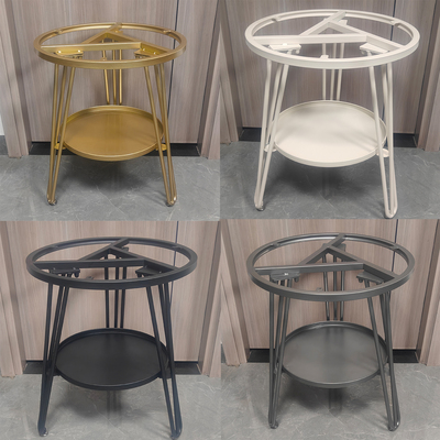 碳素钢圆大理石岩板茶几桌腿支架