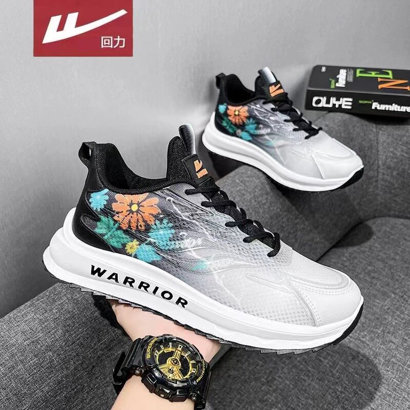 回力男鞋2024新款夏季透气厚底老爹鞋休闲运动阿甘潮鞋学生跑步鞋