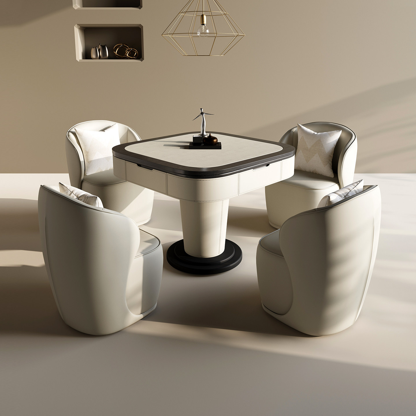 新品实木麻将桌餐桌两用多功能全自动现代轻奢新款麻将机饭桌一体