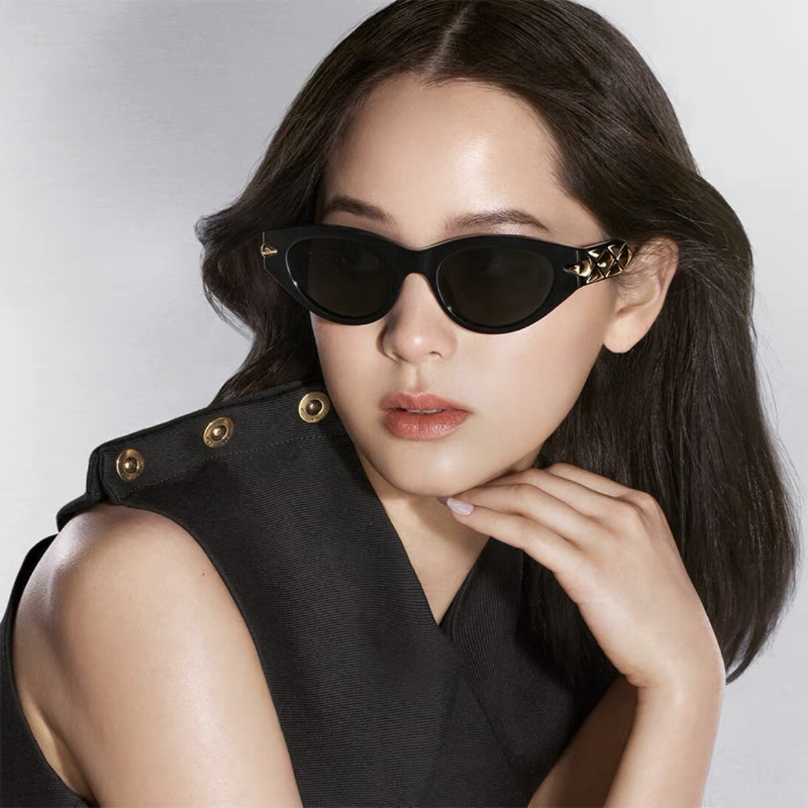 猫眼太阳镜时尚韩版显瘦复古潮流高级感街拍辣妹欧美个性墨镜女士