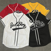 T男女 夏透气棒球服短袖 欧美街头hiphop街舞嘻哈oversize大码 开衫