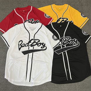 T男女 夏透气棒球服短袖 欧美街头hiphop街舞嘻哈oversize大码 开衫