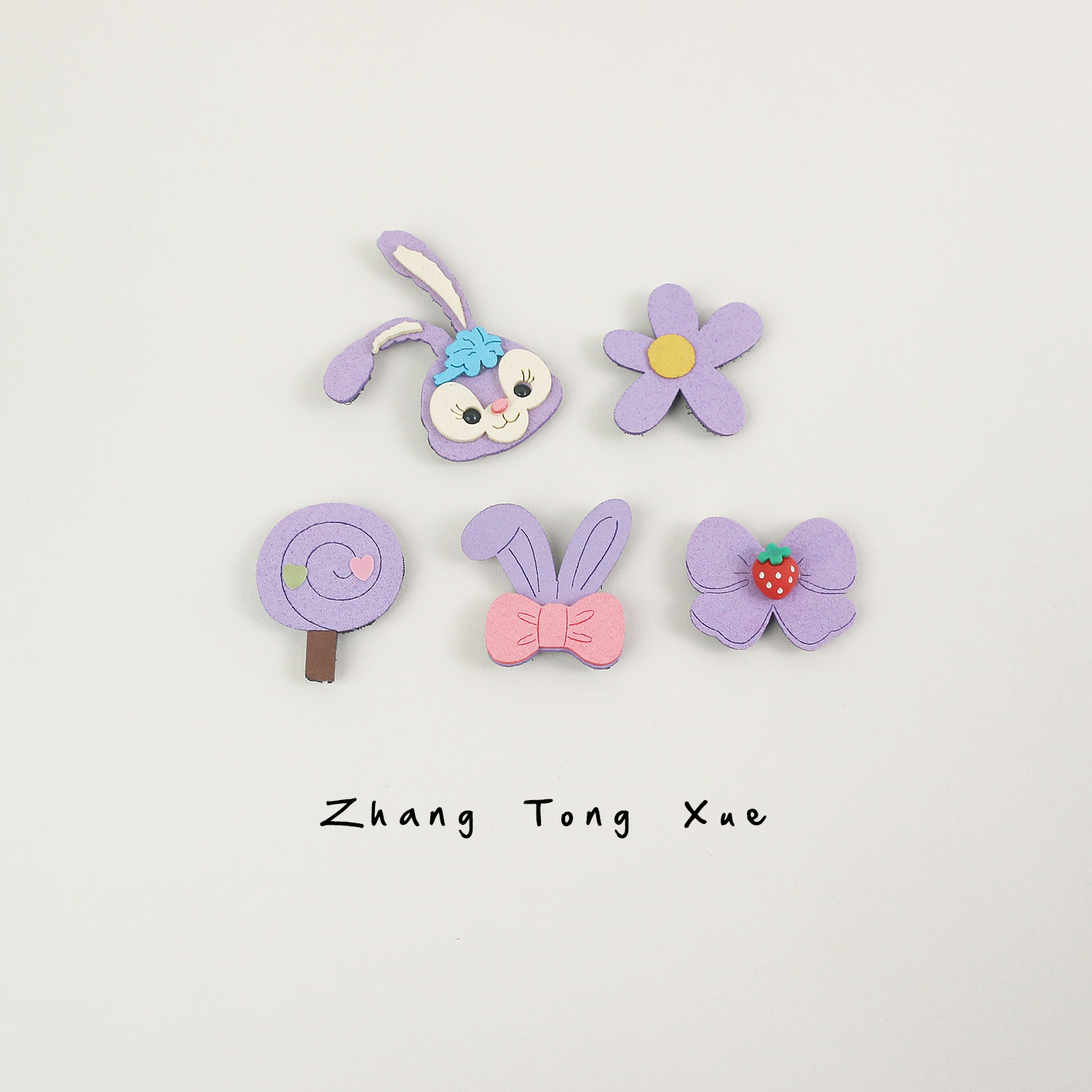 婴儿不伤发魔术贴宝宝碎发刘海贴胎毛头饰婴幼儿发卡儿童发贴发夹