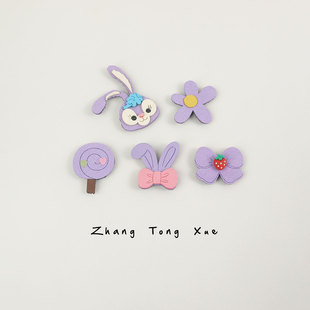 婴儿不伤发魔术贴宝宝碎发刘海贴胎毛头饰婴幼儿发卡儿童发贴发夹