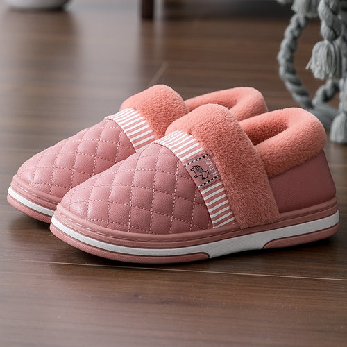 秋冬天防水厚底包头女士毛毛拖鞋