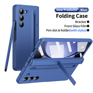 三星Galaxy Z Fold7保护壳fold6手机壳W25壳膜一体中轴全包阅读支架笔槽送手写笔fold5防摔W24手机保护套