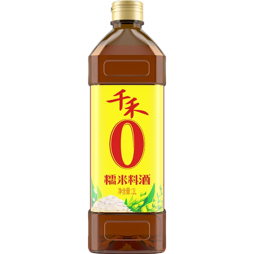 千禾0糯米料酒1L去腥增鲜提味厨房家用烹饪解膻清蒸调味零添加