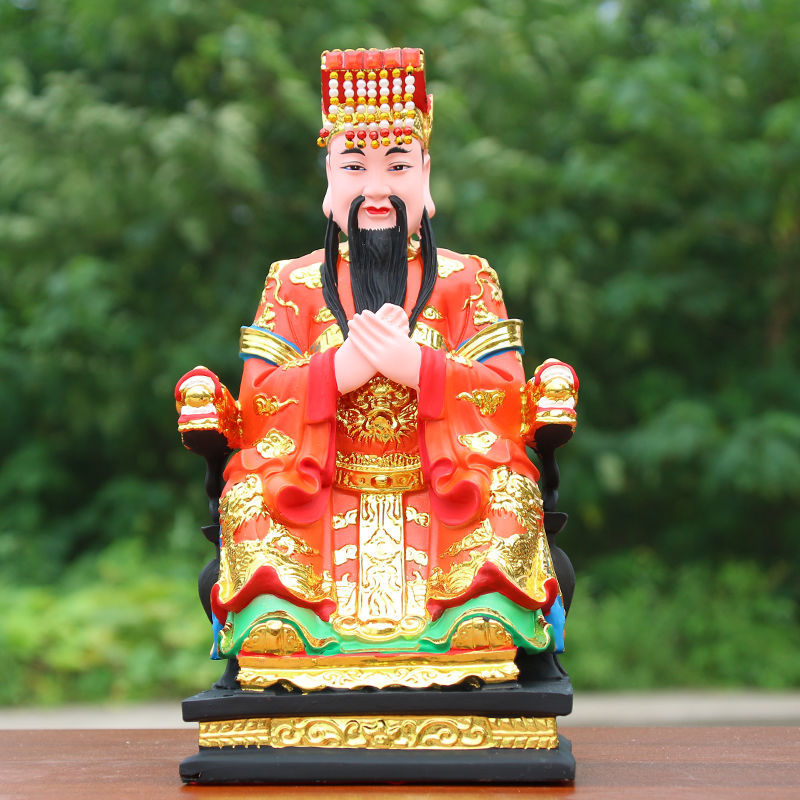 三皇大帝神像人皇天皇地皇伏羲神农盘古大帝八卦祖师爷树脂佛像