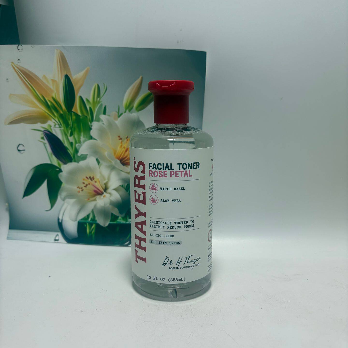 现货美国Thayers金缕梅玫瑰花瓣爽肤水355ML保湿平衡水油收缩毛孔