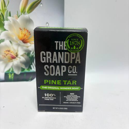 现货Grandpas祛.痘控油松焦油皂