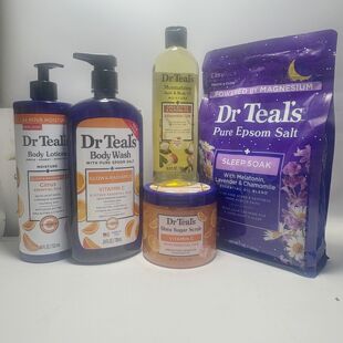 现货美国Dr. Teal's泻盐沐浴露柑橘薰衣草芦荟ve保湿滋润舒缓亮肤