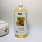 现货美国Now 修复卸妆按摩油946ml Foods诺奥天然甜杏仁油滋润保湿