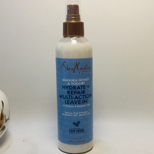 美国SheaMoisture天然麦卢卡蜂蜜优酪乳补水修复多效免洗护发素
