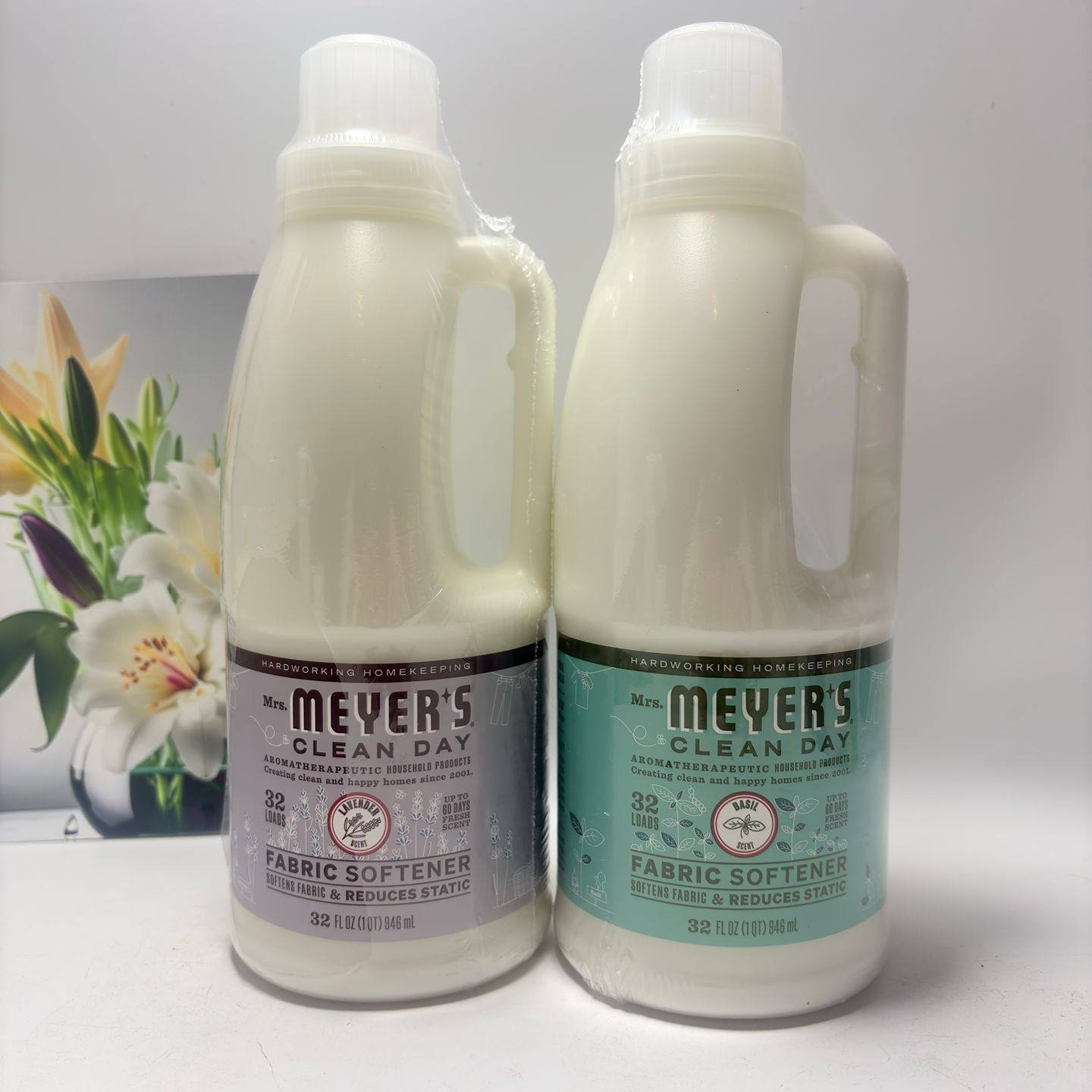 现货美国Mrs. Meyers天然罗勒薰衣草精油温和衣物柔顺剂防静电946,洗护清洁剂/卫生巾/纸/香薰,衣物柔顺剂,淘宝优惠券,粉丝福利购,淘宝优惠卷