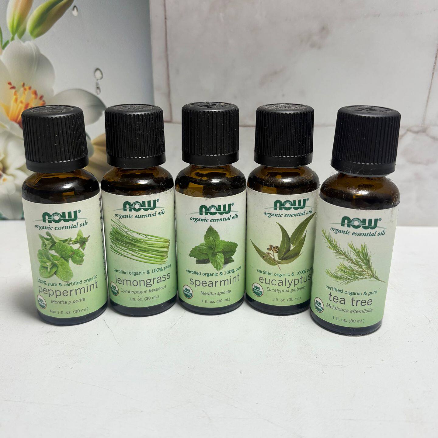 现货美国NOW诺奥有机茶树桉树薄荷柠檬草精油控油粉刺痘痘头屑30m