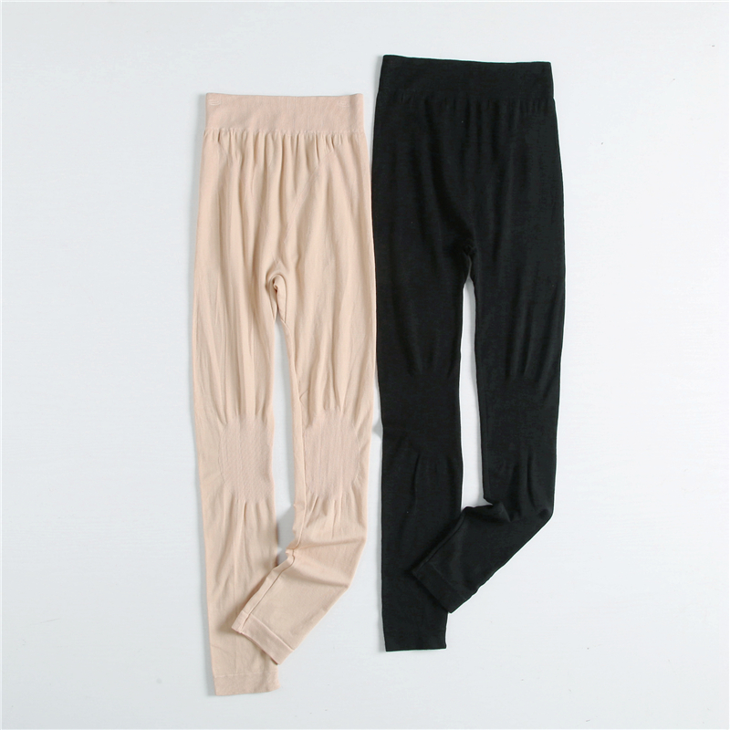 秋冬薄款贴身女士学生打底棉毛裤