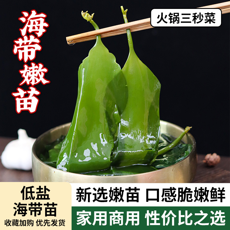 海带苗嫩火锅食材海带芽非特级非干货裙带菜商用新鲜盐渍海带嫩苗-封面