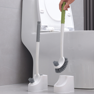 马桶刷壁挂带底座无死角耐用加长清洁刷家用浴室卫生间蹲便器刷子