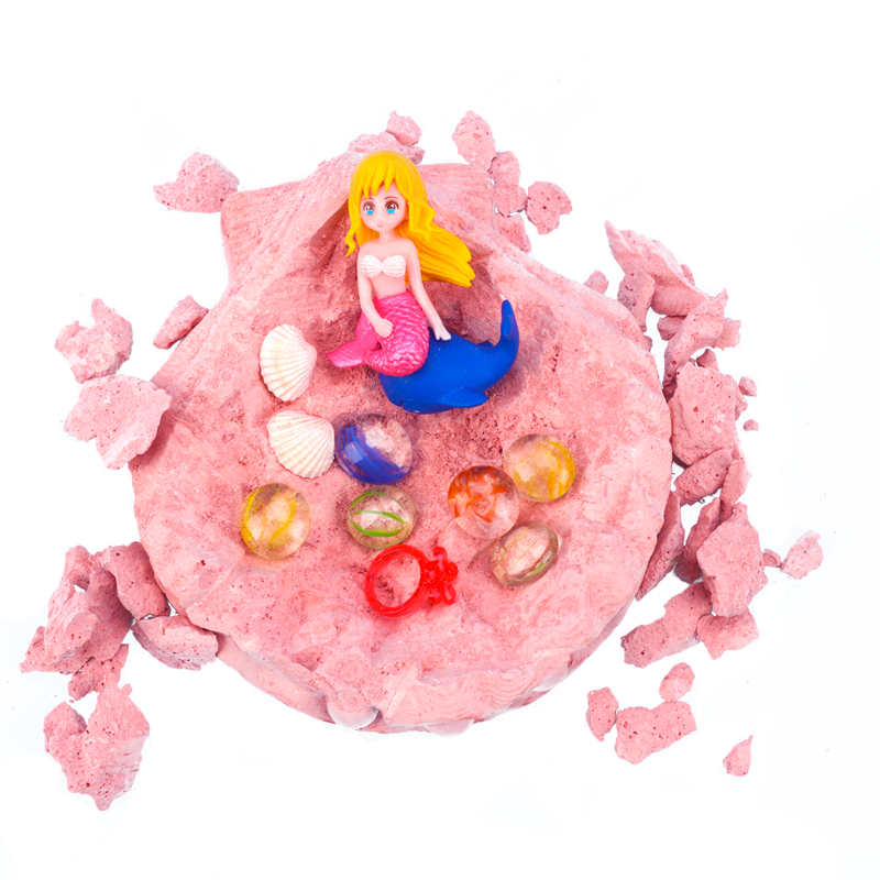 考古挖宝石玩具七彩天然宝石