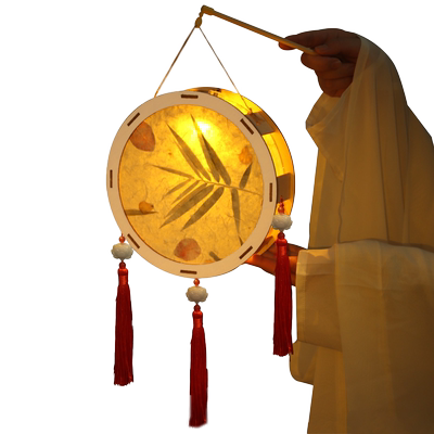 2026新款端午节手工diy花草纸灯笼材料包儿童手提古风发光花灯