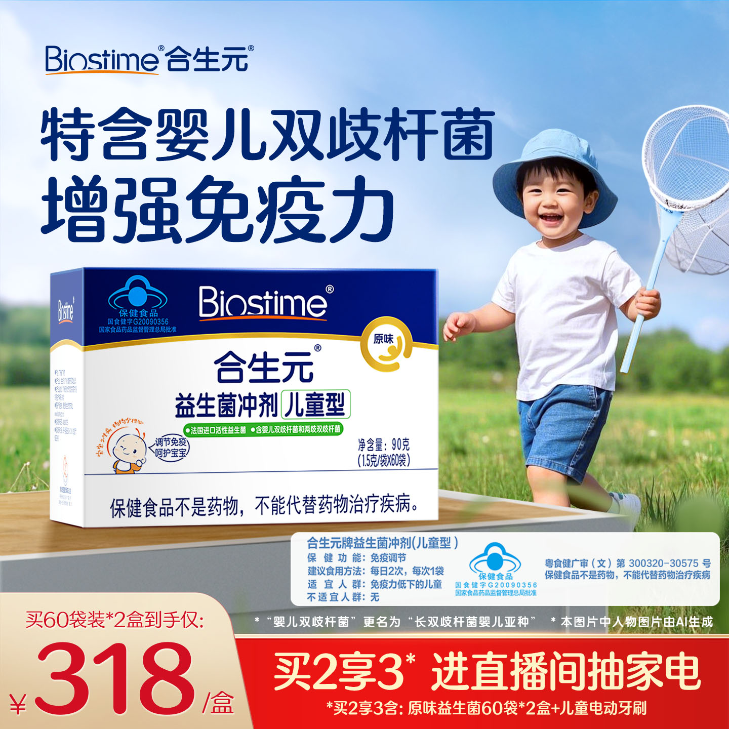 合生元原味益生菌婴儿增强免疫力图片
