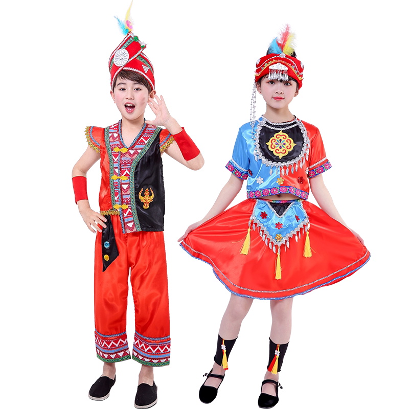 少数民族风小学生舞台演出服饰