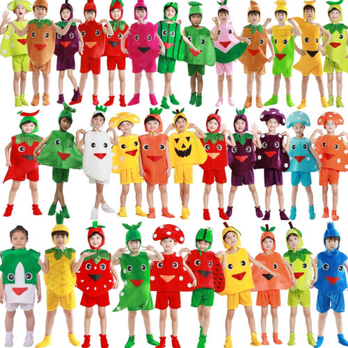 水果家族蔬菜小精灵儿童演出服装