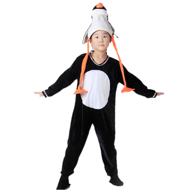 六一小企鹅卡通风儿童演出服