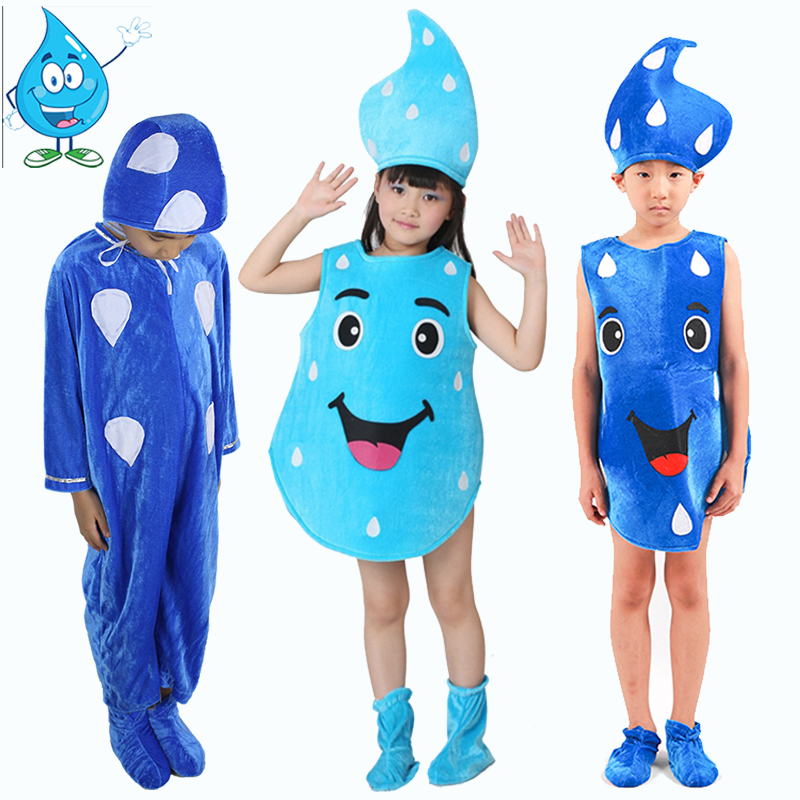 儿童小水滴雨露表演服舞台