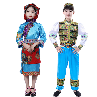 儿童少数民族男女款中国风演出服