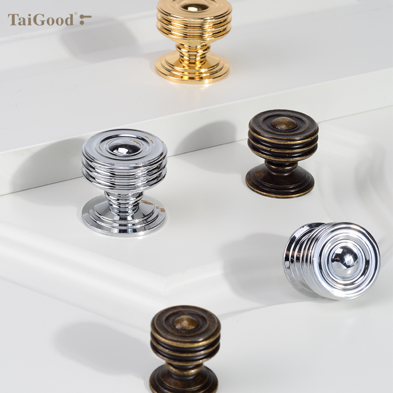 世连泰好简约美式单孔黄铜小拉手