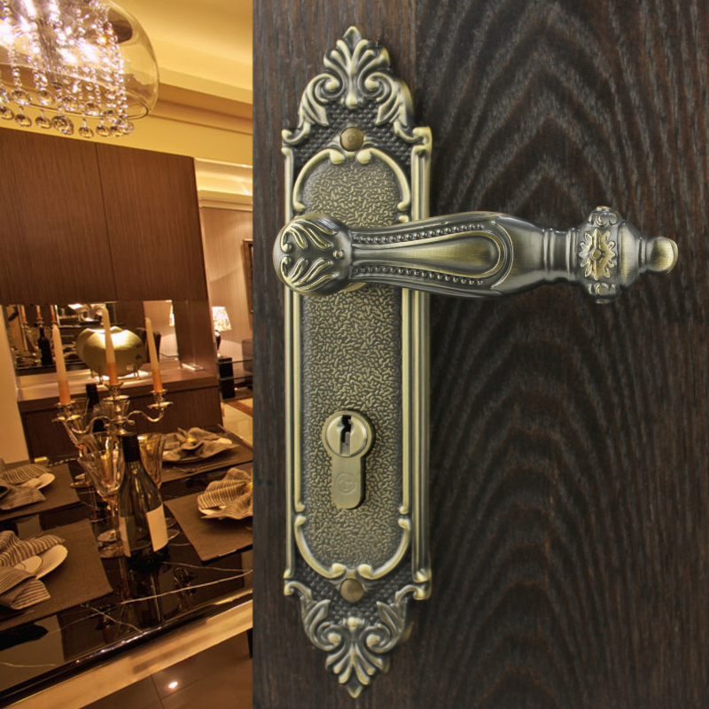 纯铜欧式室内门锁