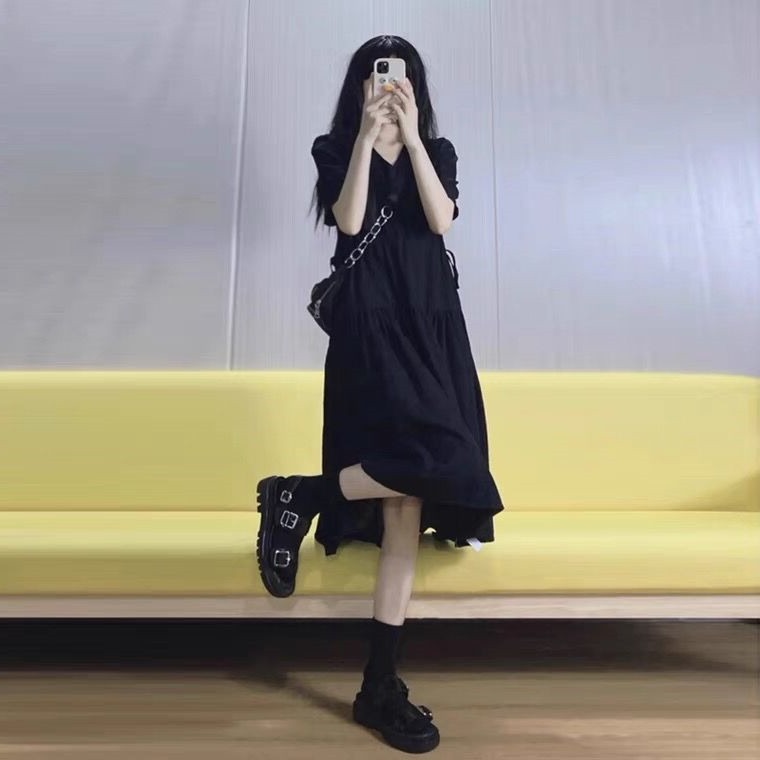 孕妇连衣裙夏装套装时尚洋气中长款裙子女夏季大码小个子宽松上衣