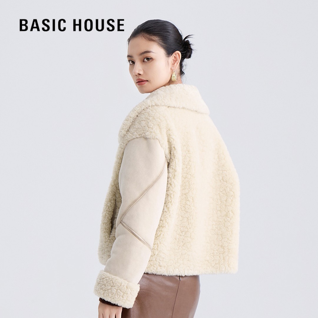 百家好轻奢时尚小个短款毛呢外套